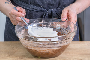 Eischnee unterheben