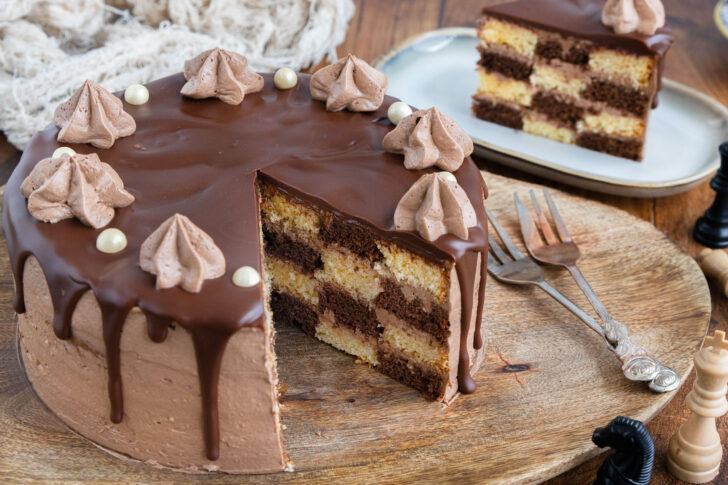 Schachbrett-Torte