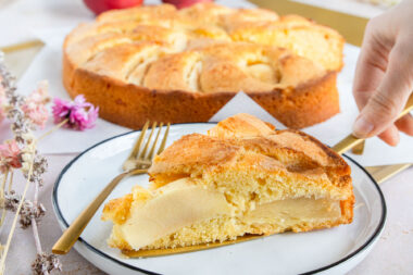 schneller versunkener Apfelkuchen