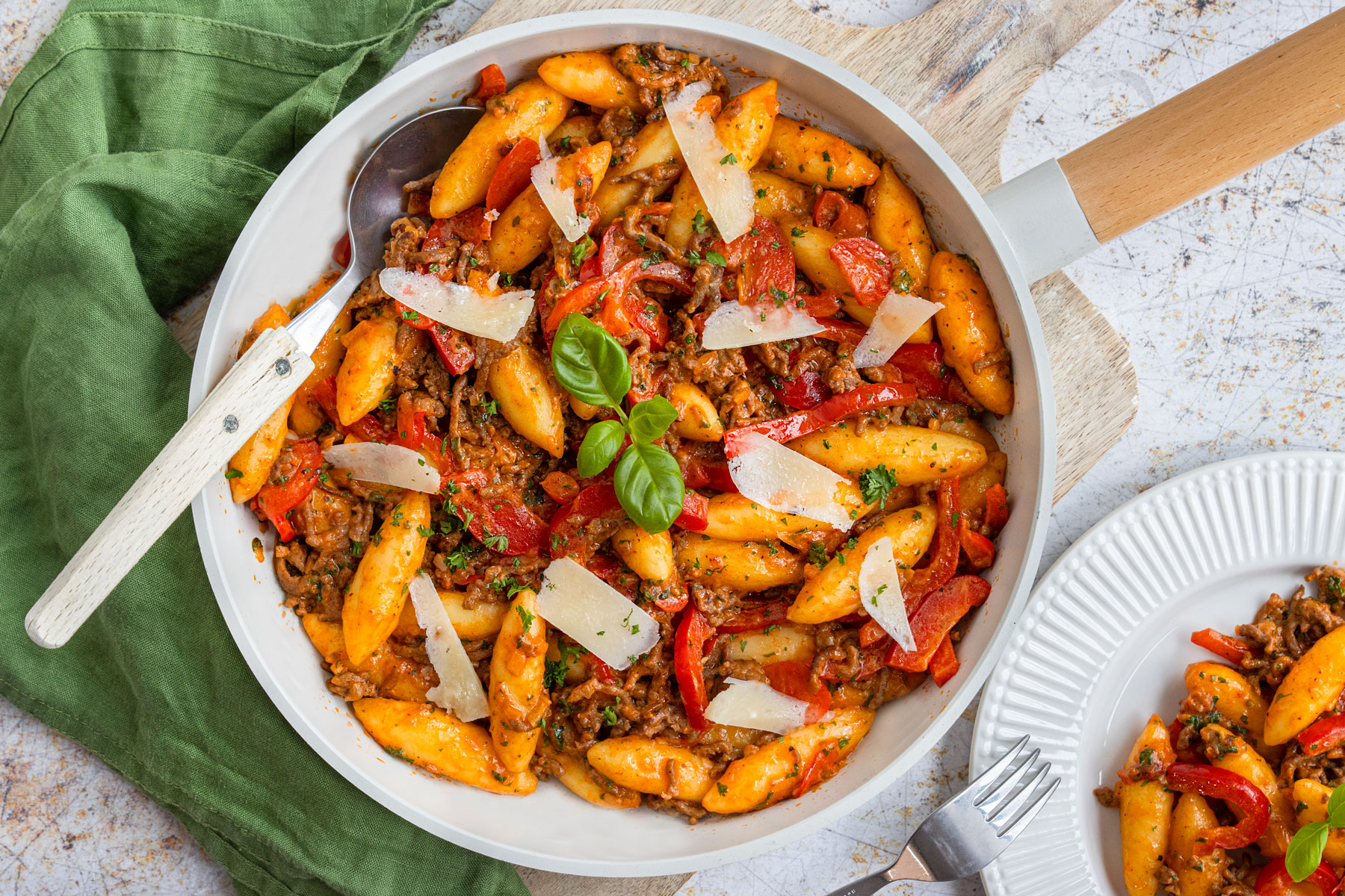 Schupfnudeln mit Hackfleisch