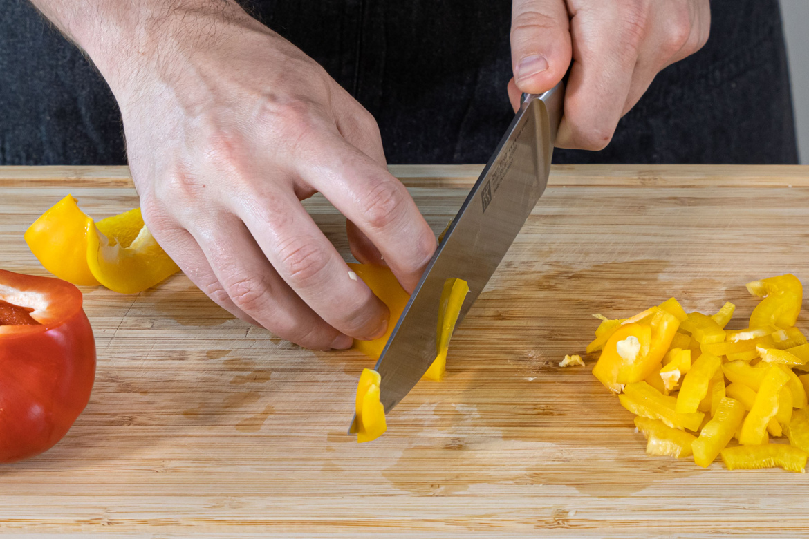 Spaghettisalat mit Knoblauch | Rezept