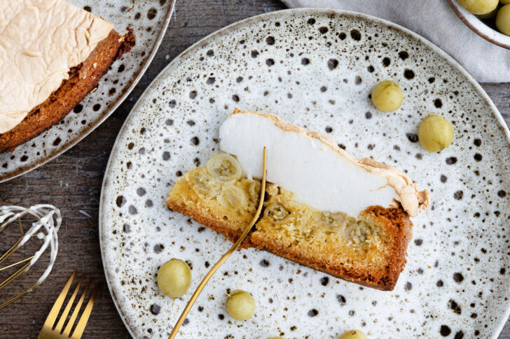 Stachelbeerkuchen mit Baiser