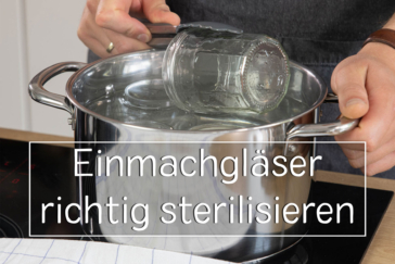 Einmachgläser sterilisieren - Titel