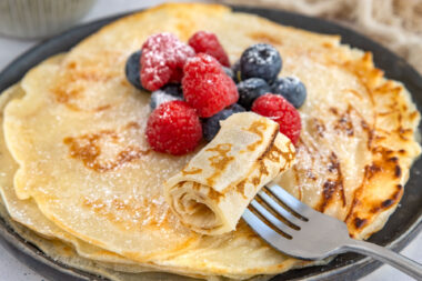 Vegane Eierkuchen ohne Ei und Milch
