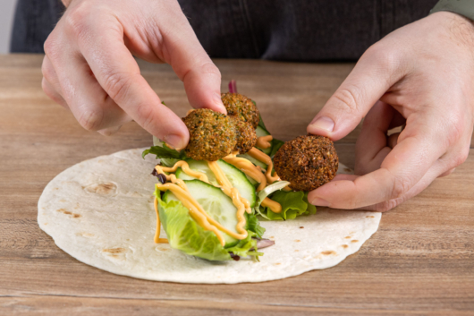 Vegane Falafel-Wraps | Rezept