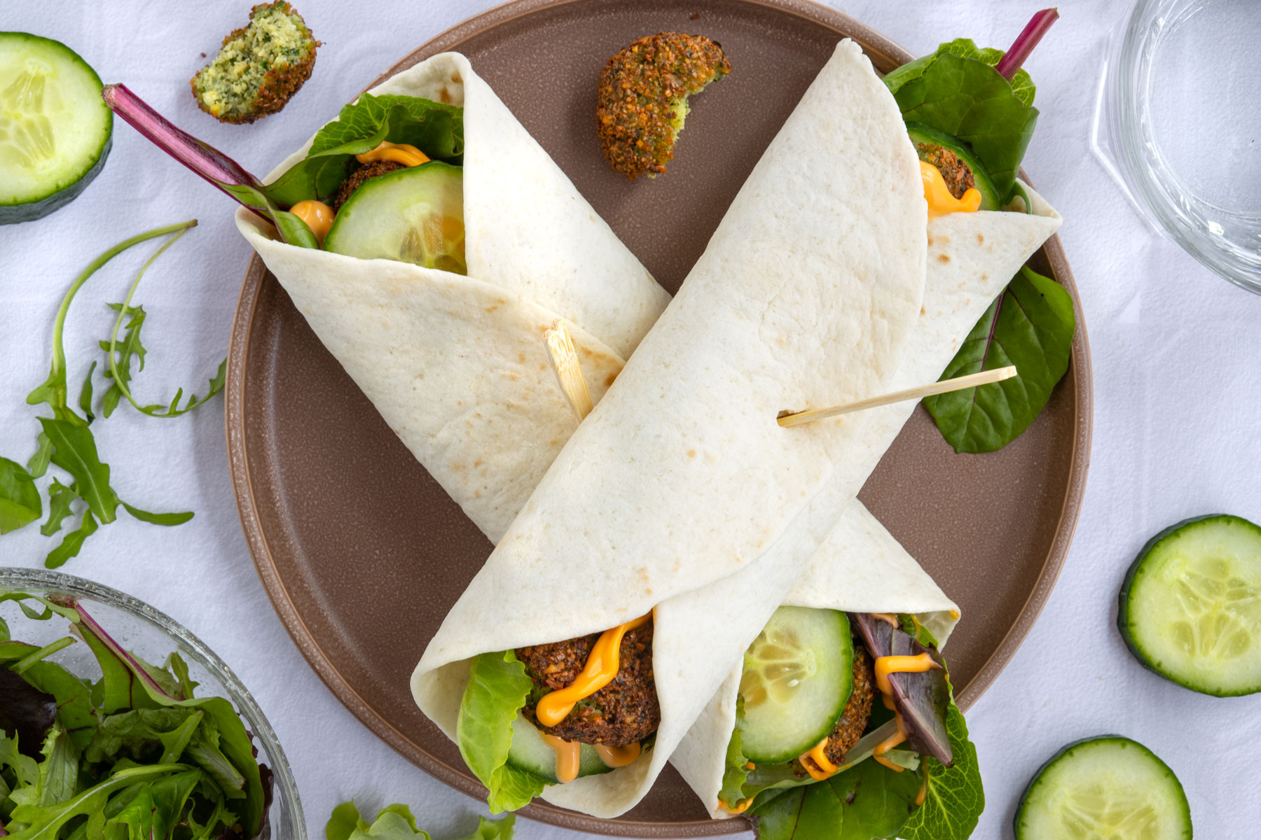 Vegane Falafel-Wraps