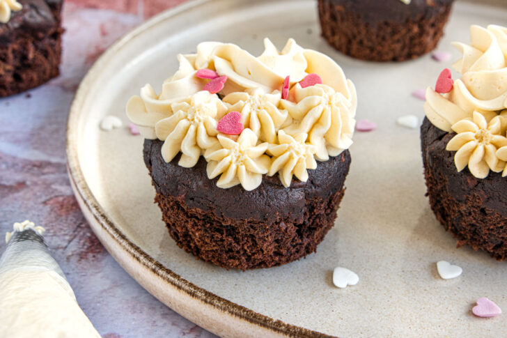 vegane Schokomuffins mit Buttercreme