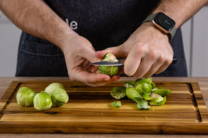 Rosenkohl putzen