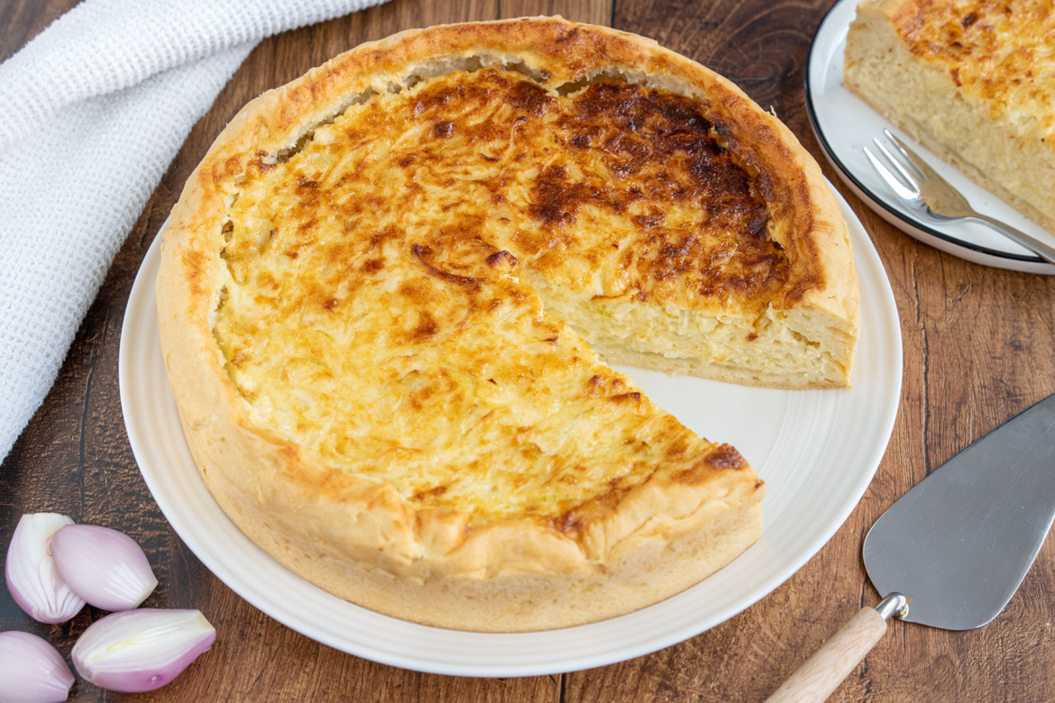 Vegetarischer Zwiebelkuchen