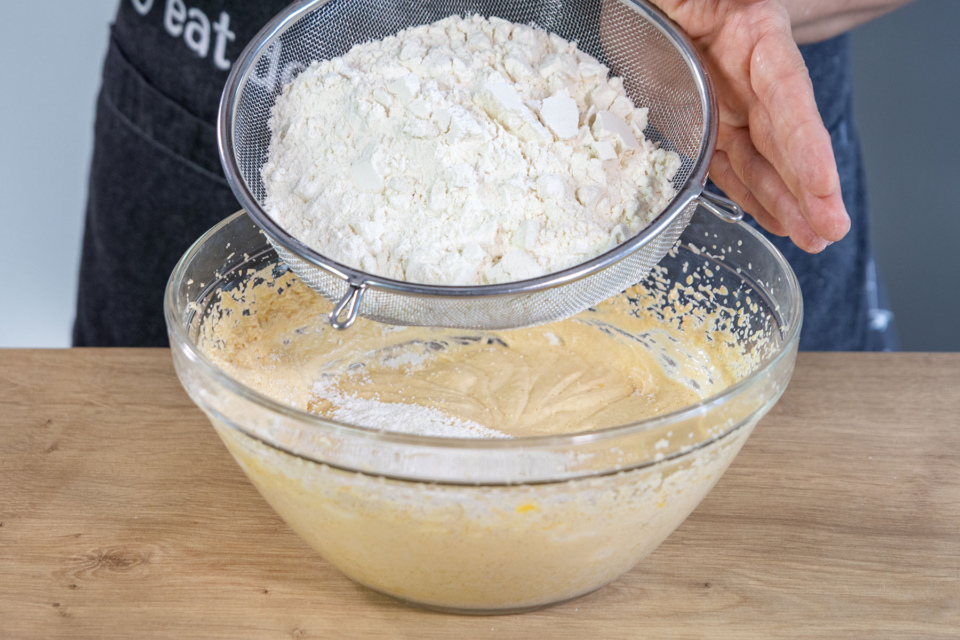 Versunkener Kirschkuchen