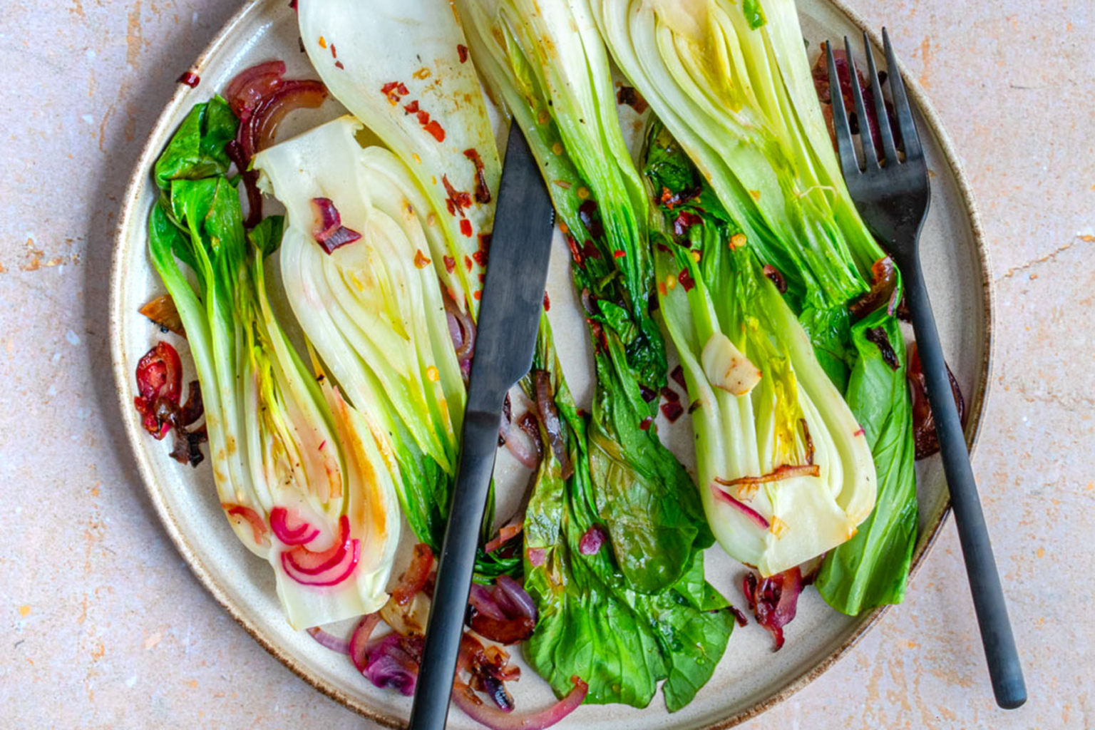 Pak Choi in der Pfanne zubereiten Rezept eat.de