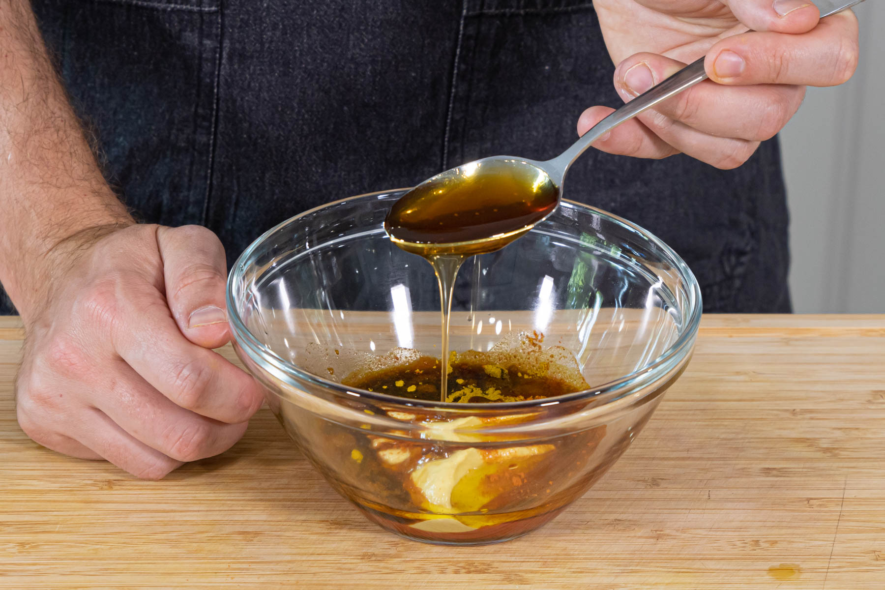 Marinade für das Fleisch vorbereiten
