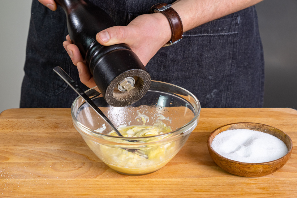 Eiersalat mit Schinken | Rezept