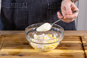 Mayonnaise dazugeben