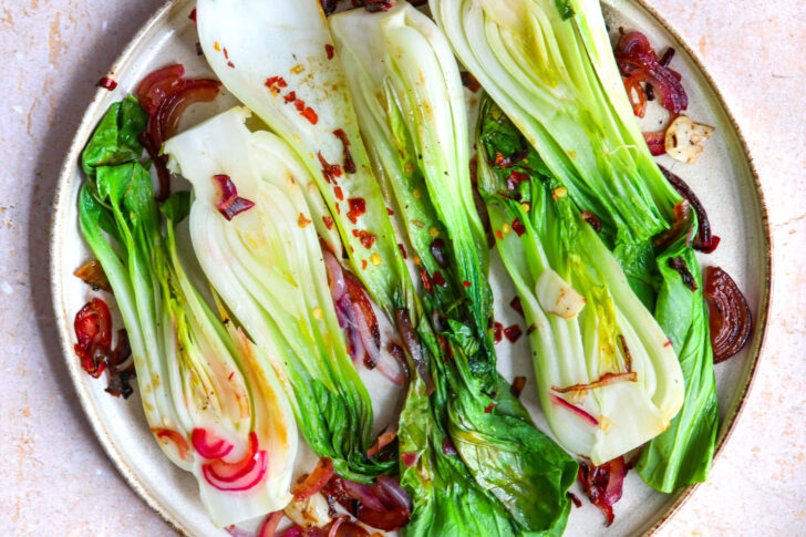 Pak Choi in der Pfanne zubereiten