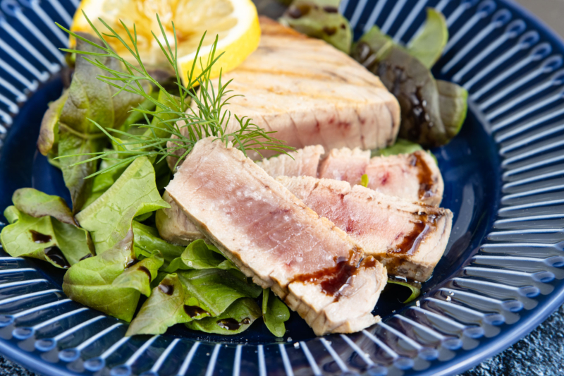 Gebratenes Thunfischsteak