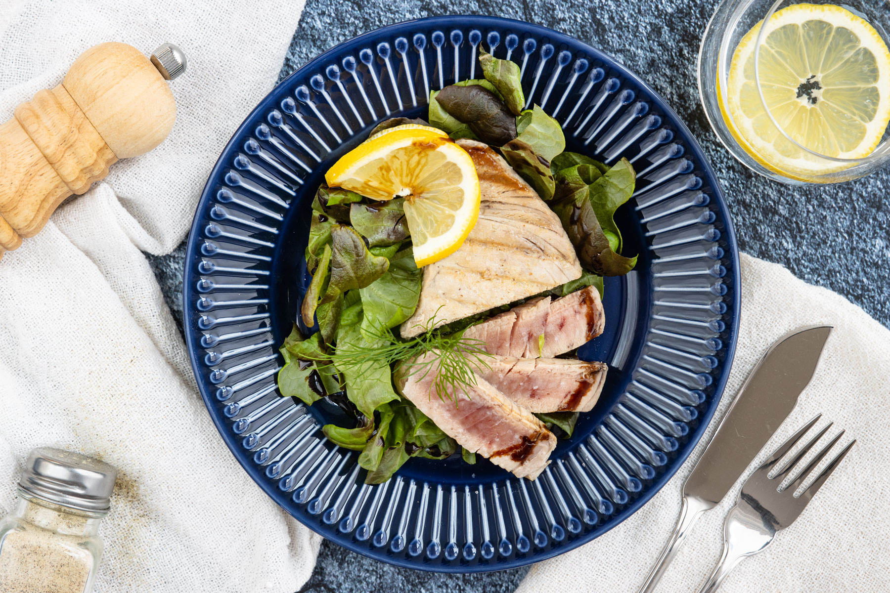 Gebratenes Thunfischsteak