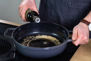 mit Balsamico ablöschen
