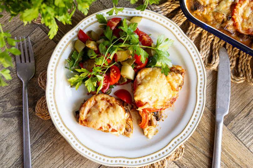 Hähnchenschnitzel vom Blech