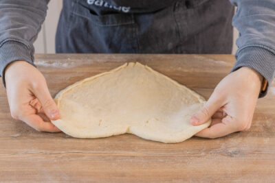 Herz-Pizza formen