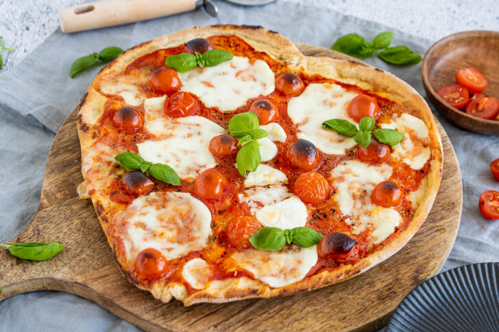 Herz-Pizza