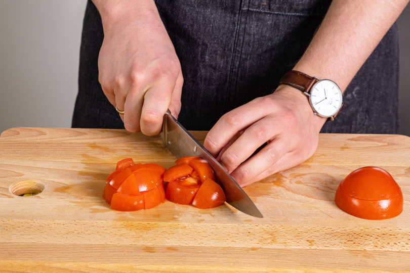 Tomaten schneiden