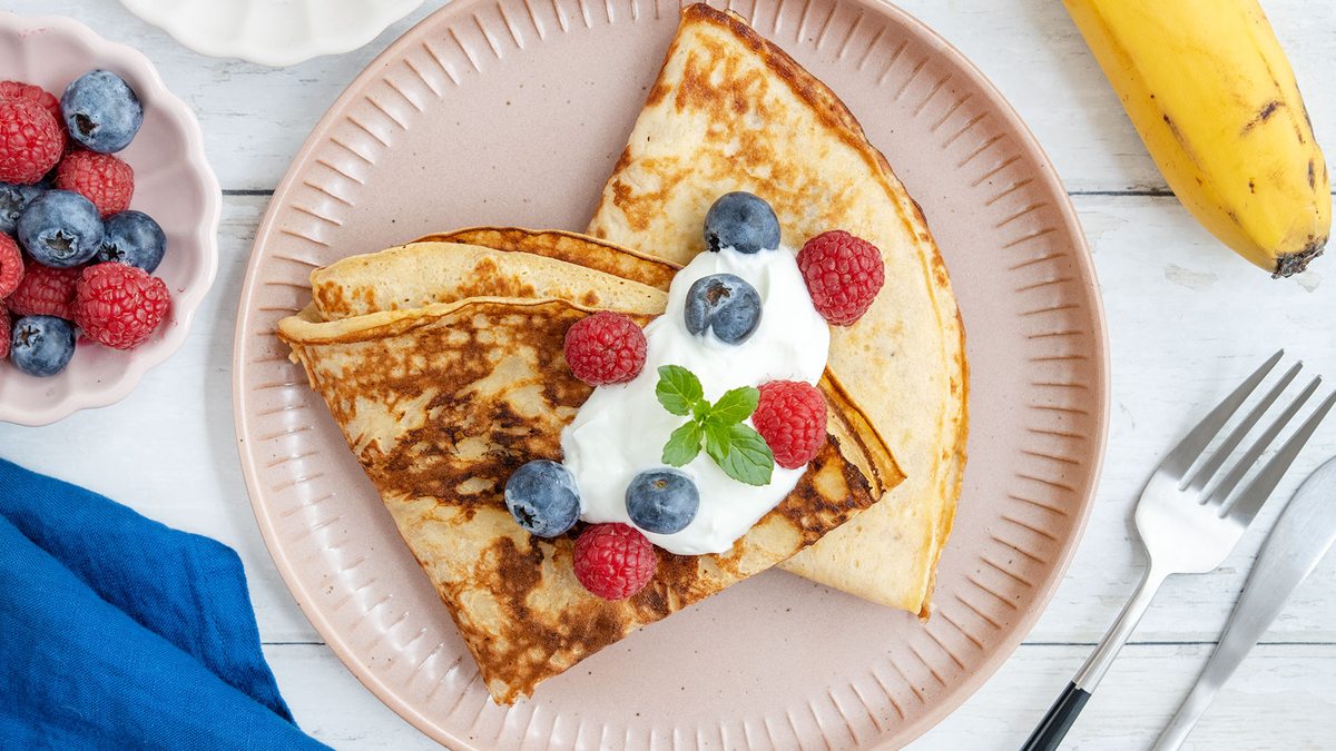 Kalorienarme Pfannkuchen