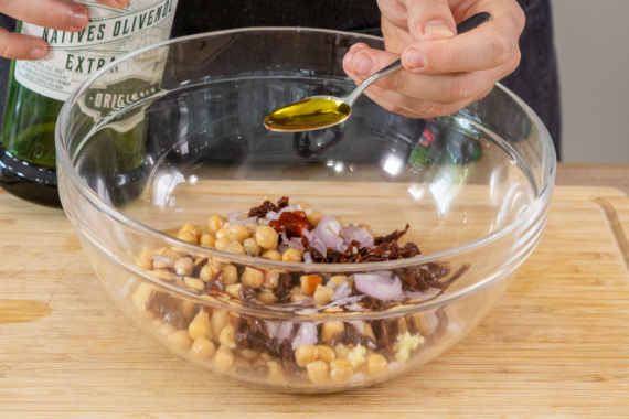 Kichererbsensalat mit Feta | Rezept