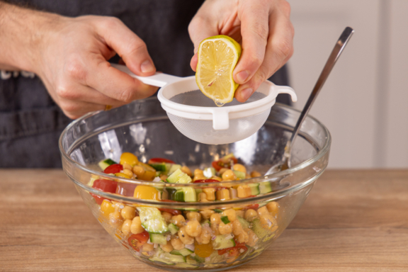 Kichererbsensalat mit Feta | Rezept