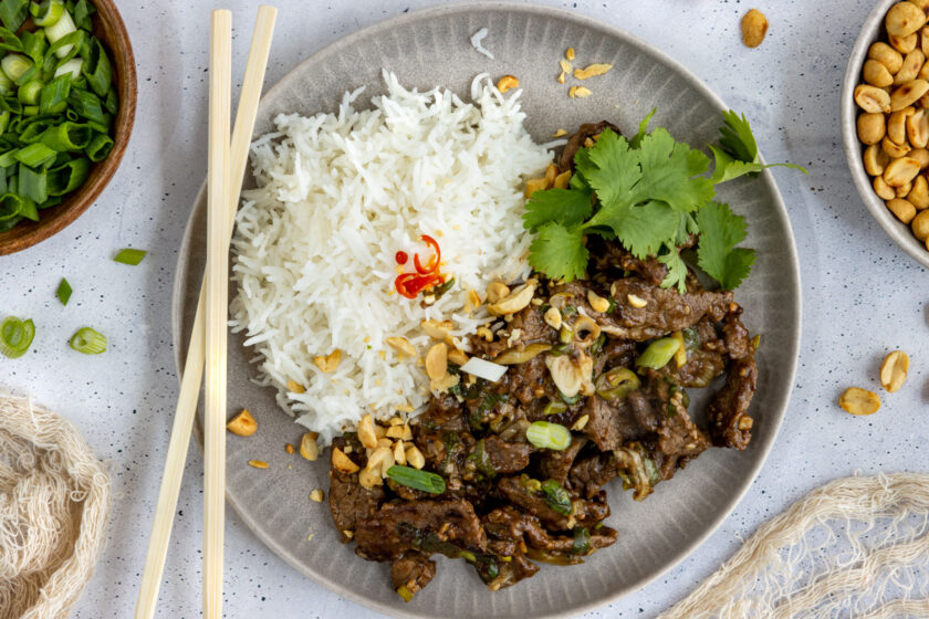 Kung Pao mit Rindfleisch