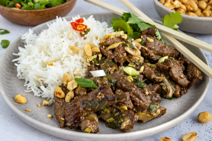 Kung Pao mit Rindfleisch