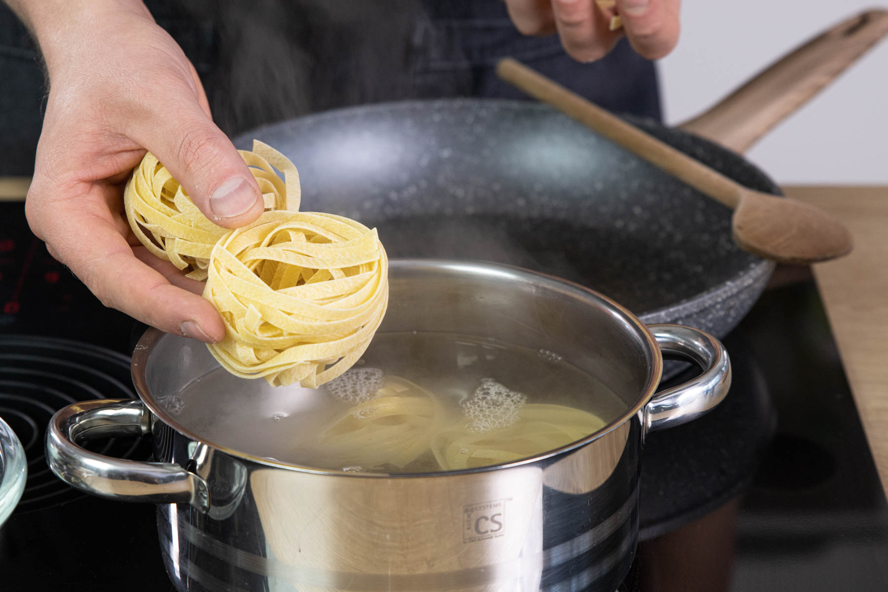 Tagliatelle kochen