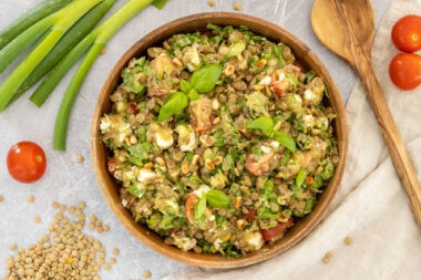 Linsensalat mit Feta