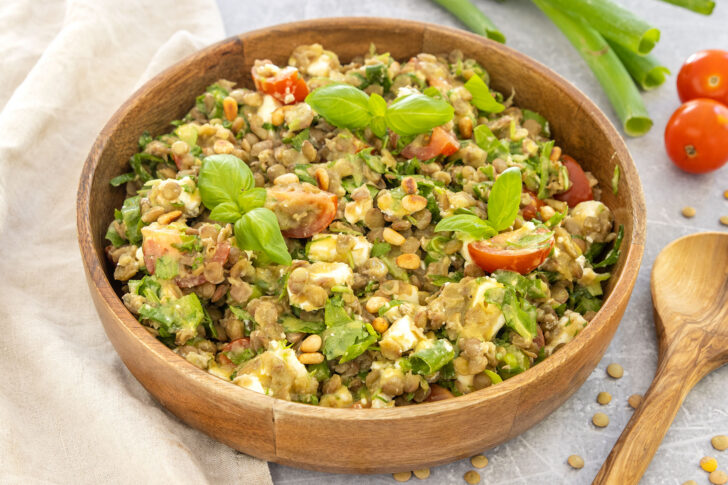 Linsensalat mit Feta