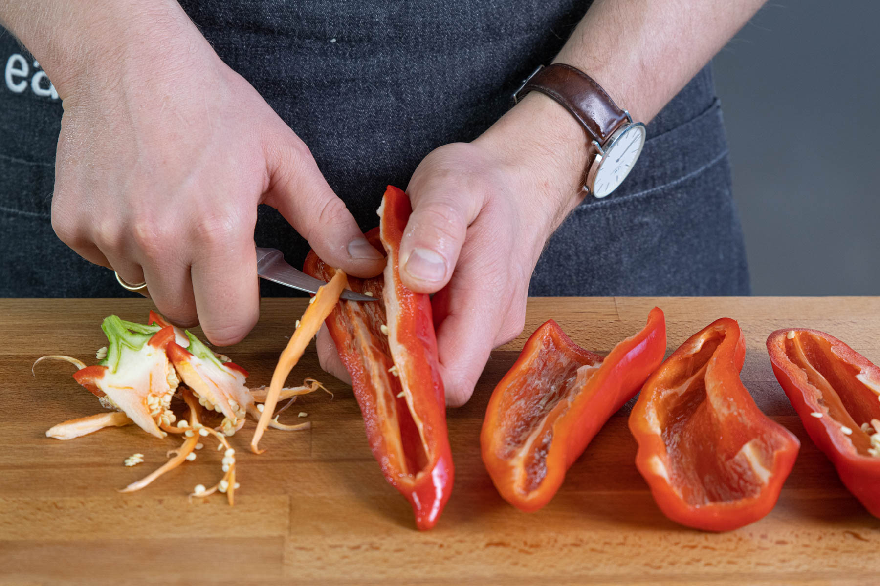 Putengeschnetzeltes mit Paprika-Gemüse | Rezept- eat.de