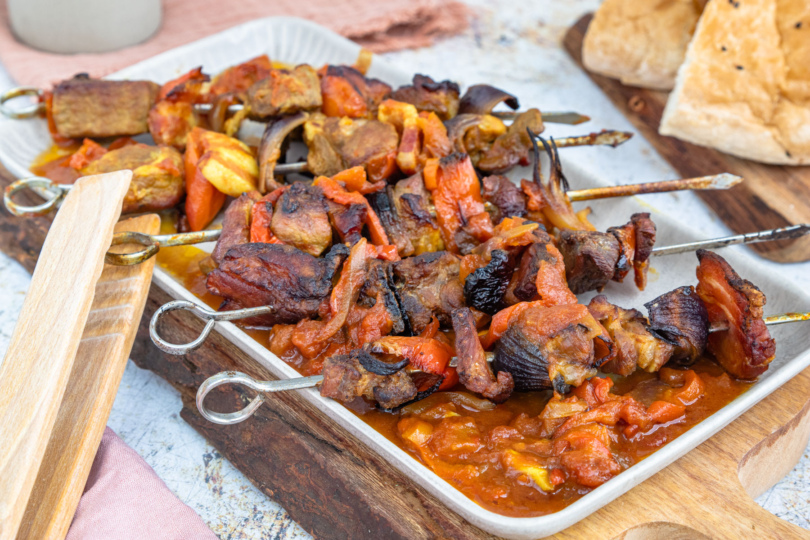 Schaschlik im Backofen