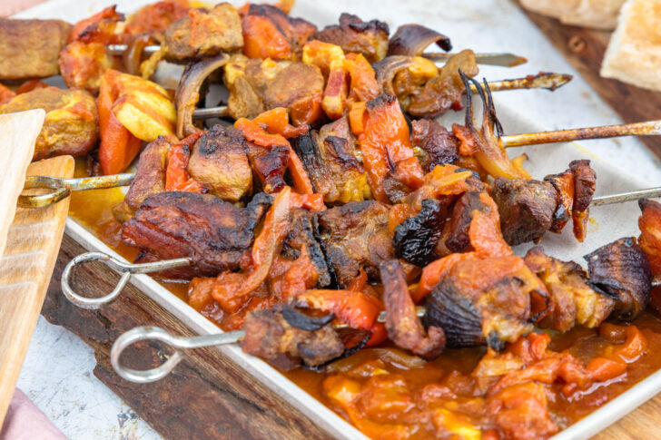 Schaschlik im Backofen