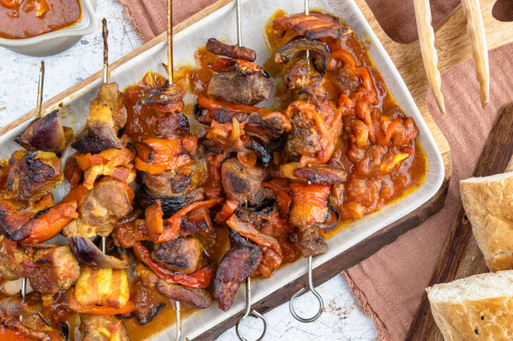 Schaschlik im Backofen