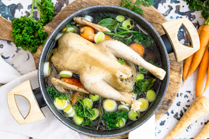 Suppenhuhn kochen