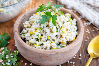 Thunfischsalat mit Reis und Mais