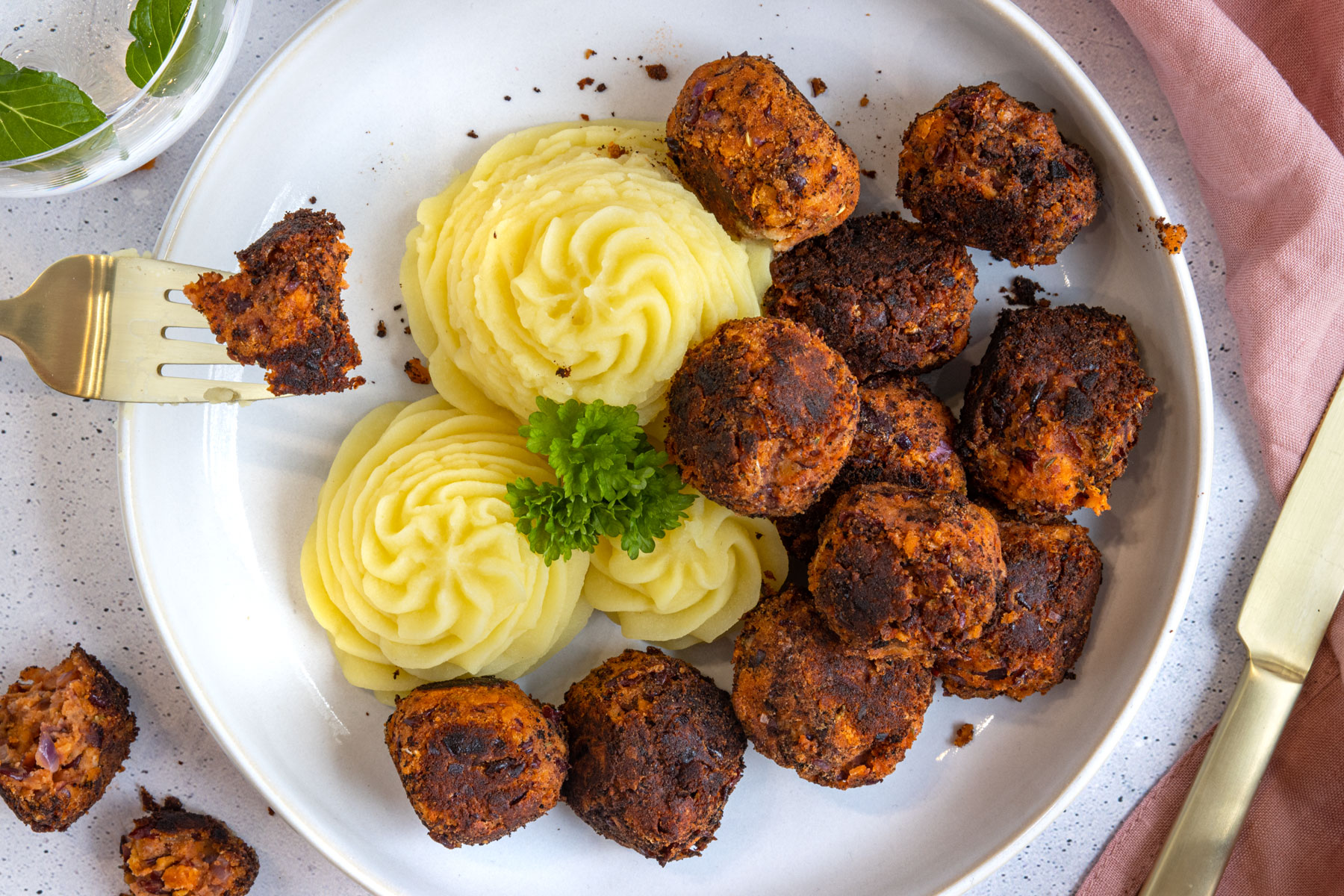 vegane Hackbällchen