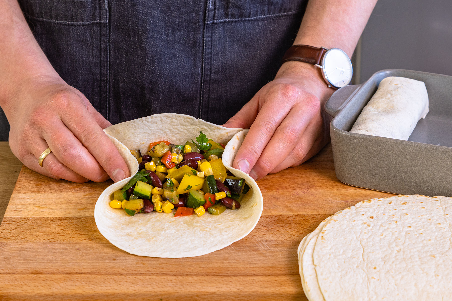 Tortillas füllen