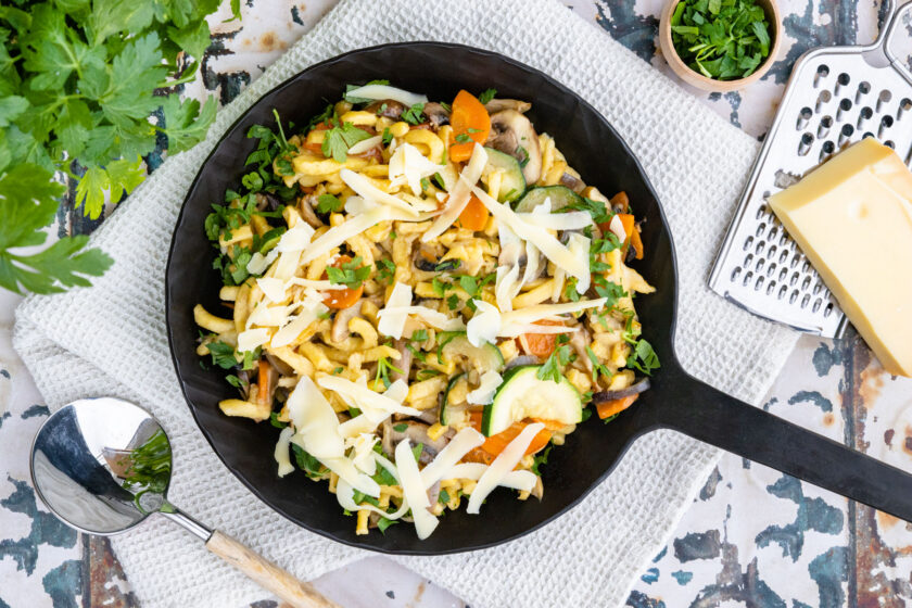 Vegetarische Spätzlepfanne