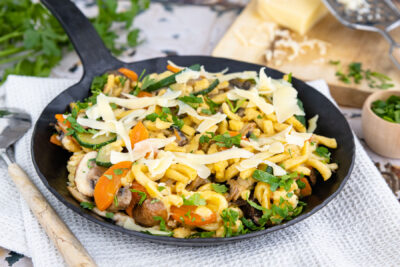 Vegetarische Spätzlepfanne
