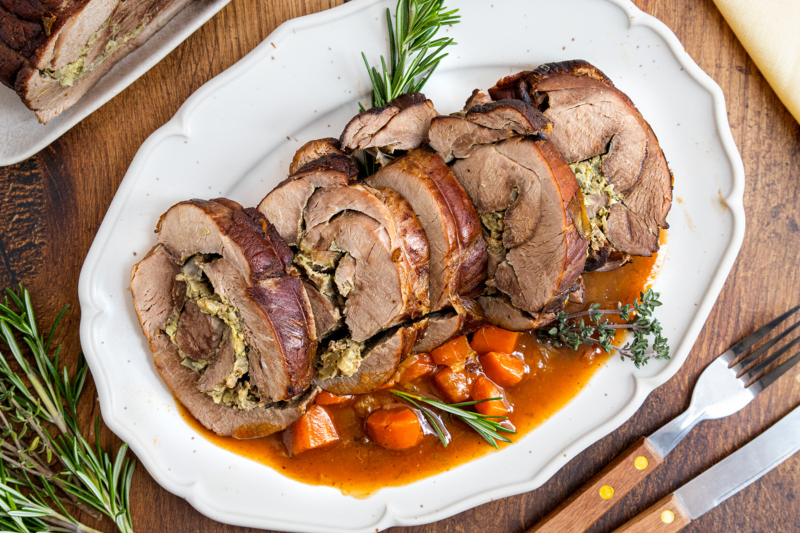 Wildschwein-Rollbraten