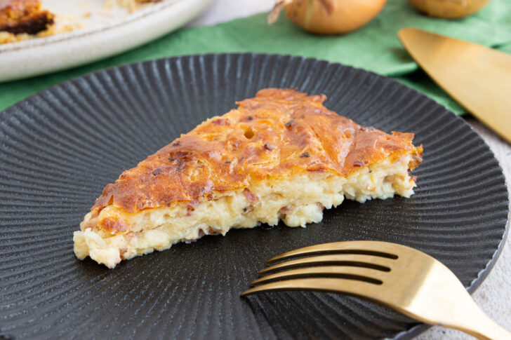 Zwiebelkuchen ohne Boden