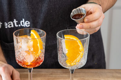 Orange Spritz dazugeben