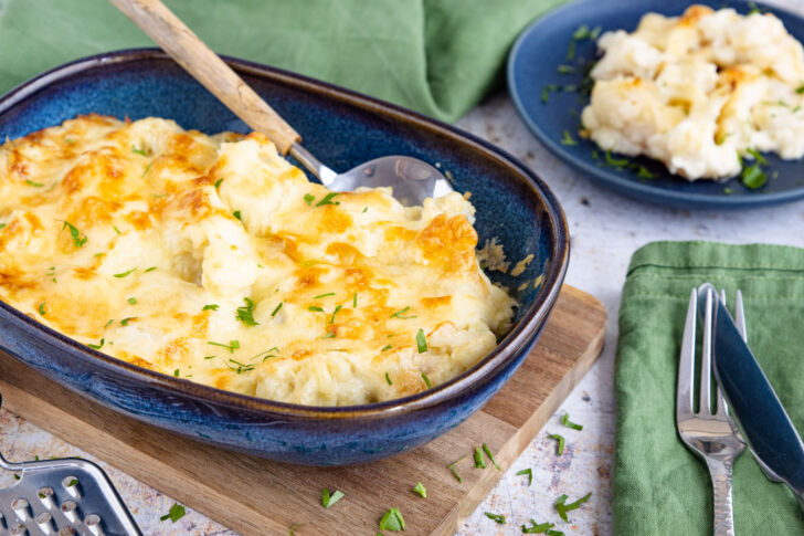 Blumenkohl mit Käse überbacken