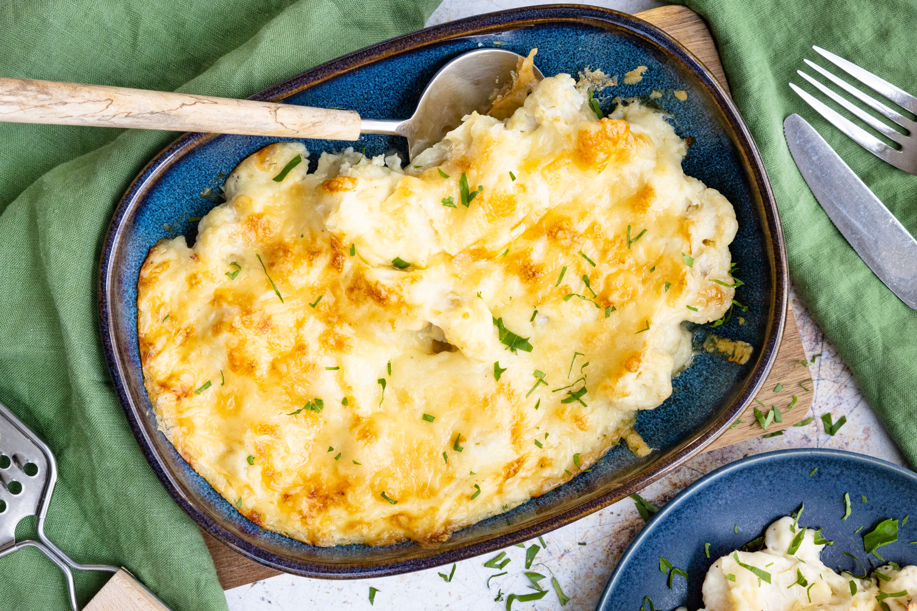 Blumenkohl mit Käse überbacken