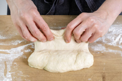 Ciabatta Brot falten